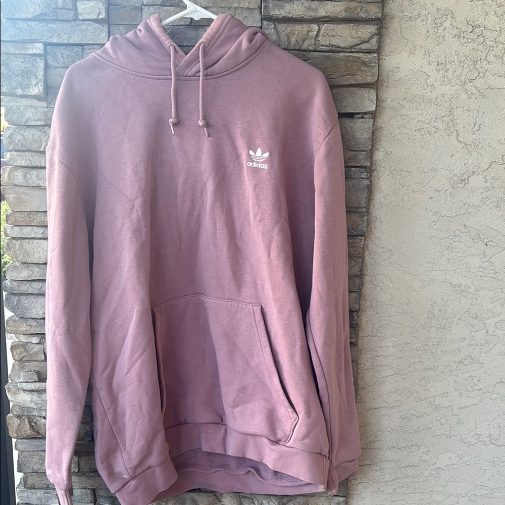 Adidas Men's Pink Hoodie